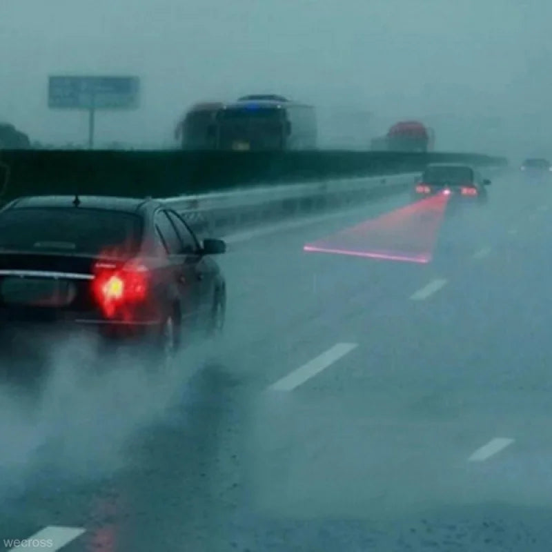 Car Auto LED Laser Fog Light - Vehicle Anti-Collision Taillight Brake Warning Lamp for Cool Rear Fog Effect