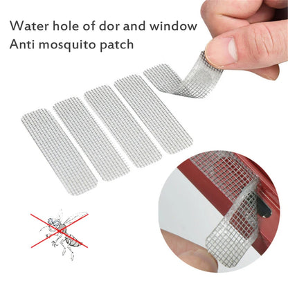 Say Goodbye to Pesky Insects: 50/25/15pcs Adhesive Anti-Mosquito Net Patches - Fix Net Window Screen Repair Stickers for Home - Keep Flies and Bugs Out with Ease