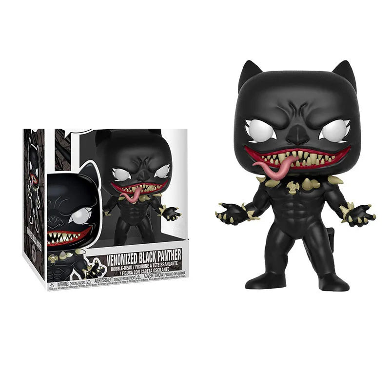 Anime PopStyle VENOMIZED Black Panther #370 – Vinyl Action Figure Collectible Toy, Christmas Gift for Kids