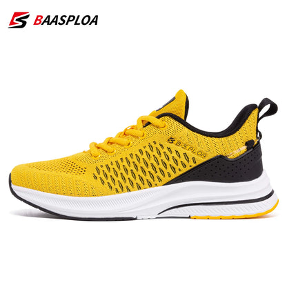 Baasploa Lightweight Running Shoes for Men - 2023 Designer Mesh Lace-Up Sneakers for Outdoor Sports