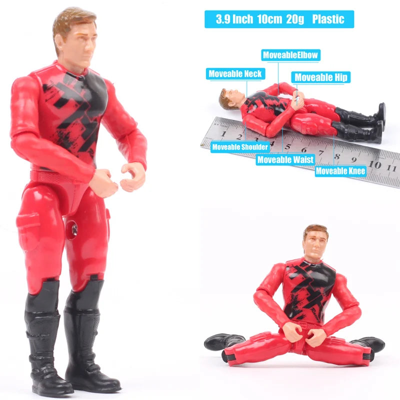 1/18 Scale 3.75" Motorcycle Racer Action Figure – Villopoto #5, Dungey #199, Pastrana Bike Model Collectible Toy