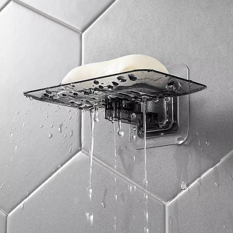 Wall-Mounted, No-Drilling Soap Rack for a Clutter-Free Bath!