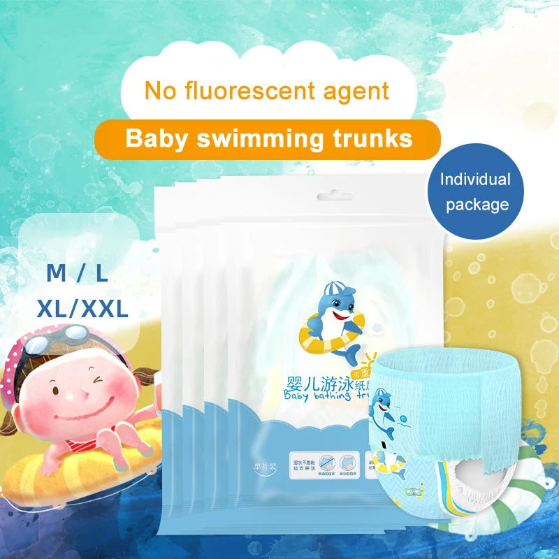 2025 Baby Disposable Swim Diapers – Waterproof Infant Swimming Diapers 5PCS