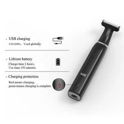 HTC Black Friday Cyber Monday Deals 2022 – Hybrid Electric Face & Body Trimmer for Men, Pubic Hair Shaver