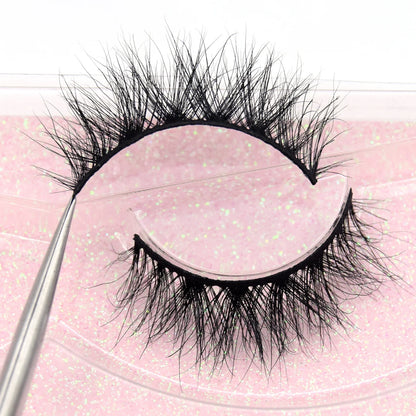 Visofree 13mm 3D Mink Eyelashes – Natural Long Handmade Cruelty-Free False Lashes for Makeup G04