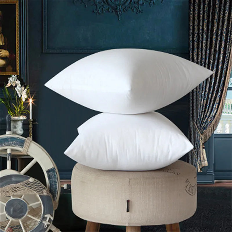 Solid Cushion Core – PP Cotton Filler Pillow for Head, Waist, and Seat, Available in Multiple Sizes (30x30cm to 65x65cm)