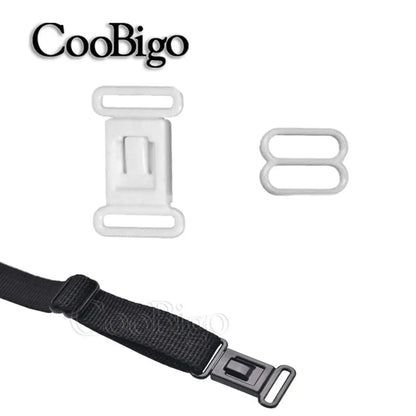 20 Sets 1/2" Adjustable Plastic Buckle Clips – Elastic Strap Bow Tie, Underwear & DIY Belt Fastener Accessories Set
