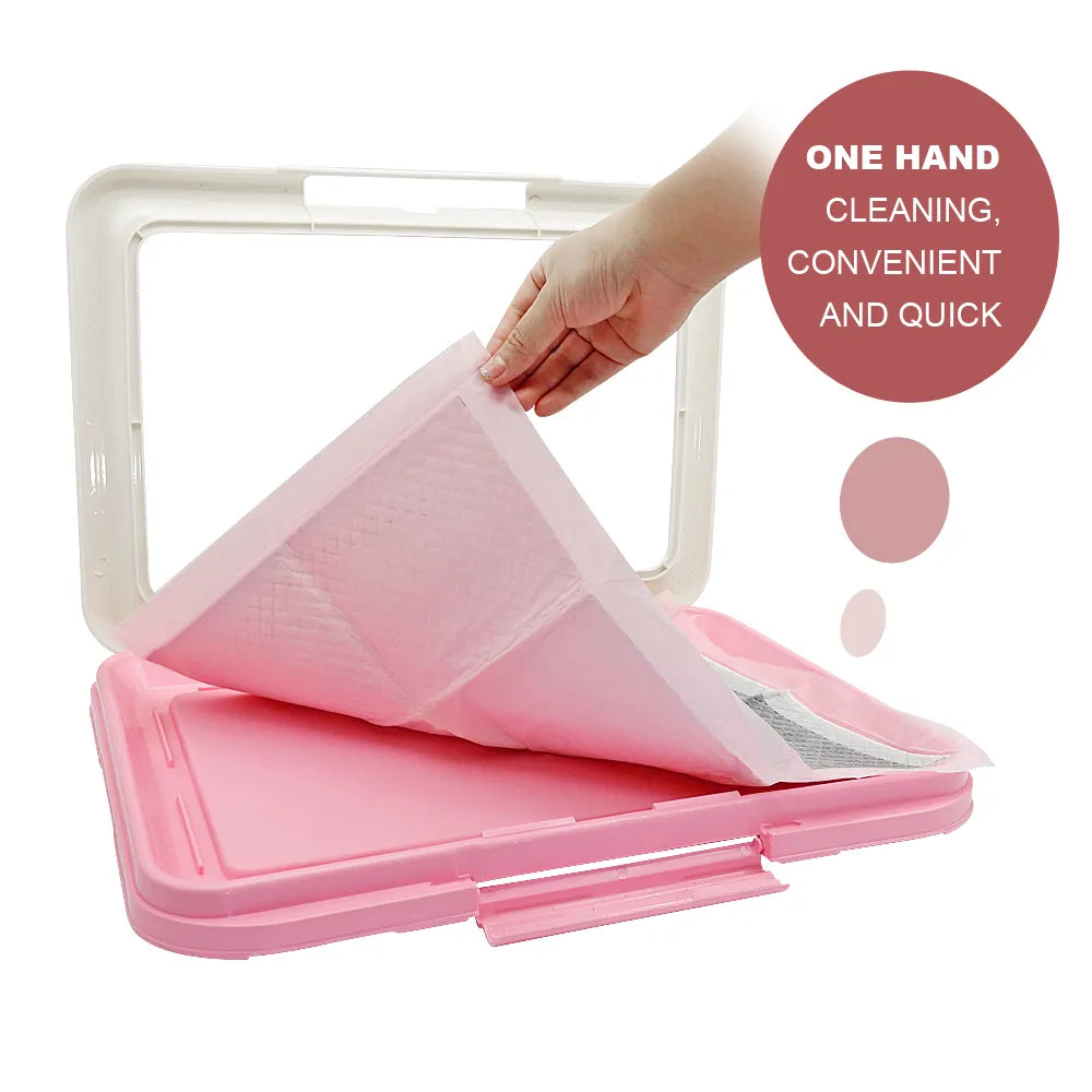 Portable Indoor Dog Training Toilet: Potty Pet Toilet for Small Dogs and Cats - Cat Litter Box Puppy Pad Holder Tray, Convenient Pet Supplies
