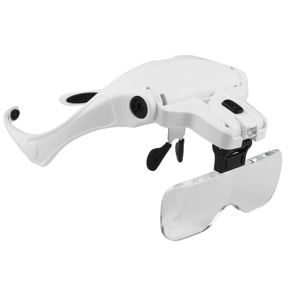 Adjustable Illuminated Magnifying Glass – 1.0X–3.5X Loupe with 2 Lights for Reading & Detail Work