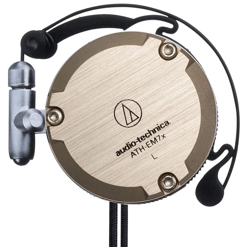 Audio-Technica ATH-EM7X Wired Sport Ear Hook Earphones with Heavy Bass for Android & iPhone