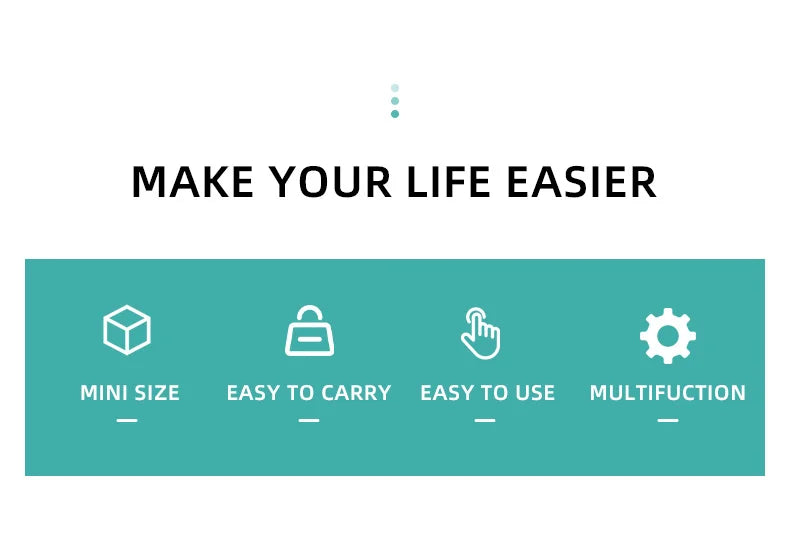 saengQ Mini Portable Bag Sealer – Multi-Function Home Plastic & Snack Storage Sealing Machine