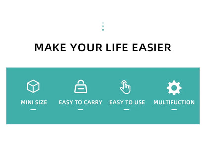 saengQ Mini Portable Bag Sealer – Multi-Function Home Plastic & Snack Storage Sealing Machine