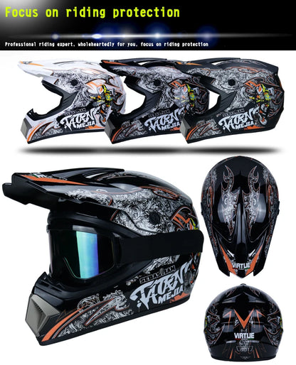 Children's Off-Road Motorcycle Helmet - Bike Downhill AM DH Cross & Motocross Capacete Casco for Kids
