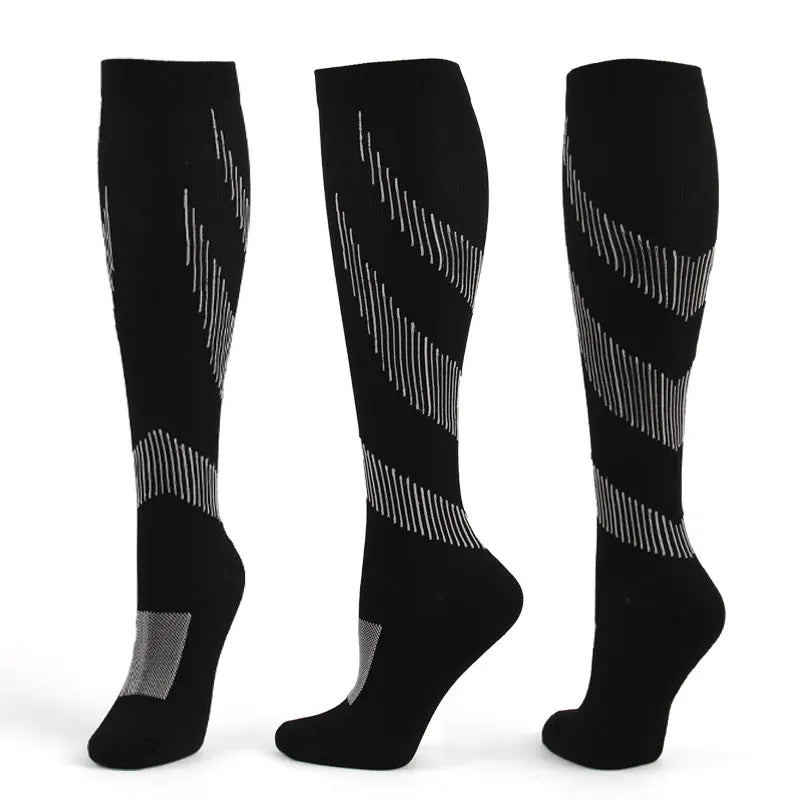 Compression Socks for Varicose Veins, Diabetics, and Sports – Nursing, Cycling, Running, Hiking Gift for Men