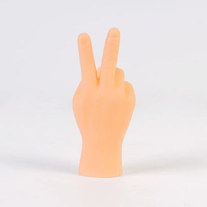 Simulation Mini Silicone Hands – Funny Finger Puppet Toys for Pranks, Cats & Novelty Teasing