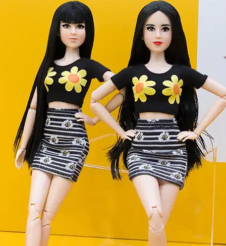 28cm Beautiful Princess BJD Doll for Girls — Moveable Body Chinese Baby Doll with Clothes & Accessories
