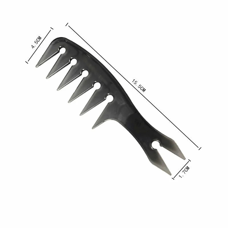 Men's Professional Wide Tooth Hair Comb & Brush – Barber-Grade Hair Styling Tool for Men