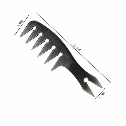 Men's Professional Wide Tooth Hair Comb & Brush – Barber-Grade Hair Styling Tool for Men
