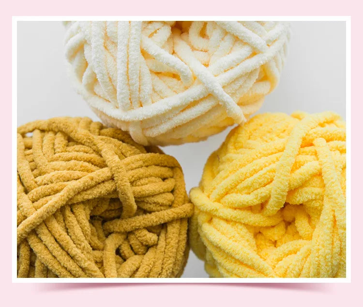50g/Ball DIY Knitting Yarn – Soft Wool for Baby Scarf, Hat, Chunky Crochet Thread