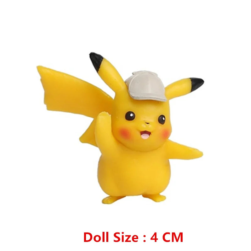 Pokemon 4-13cm Anime Figures – Pikachu, Mewtwo, Charmander, Blastoise Action Model Toy Gifts