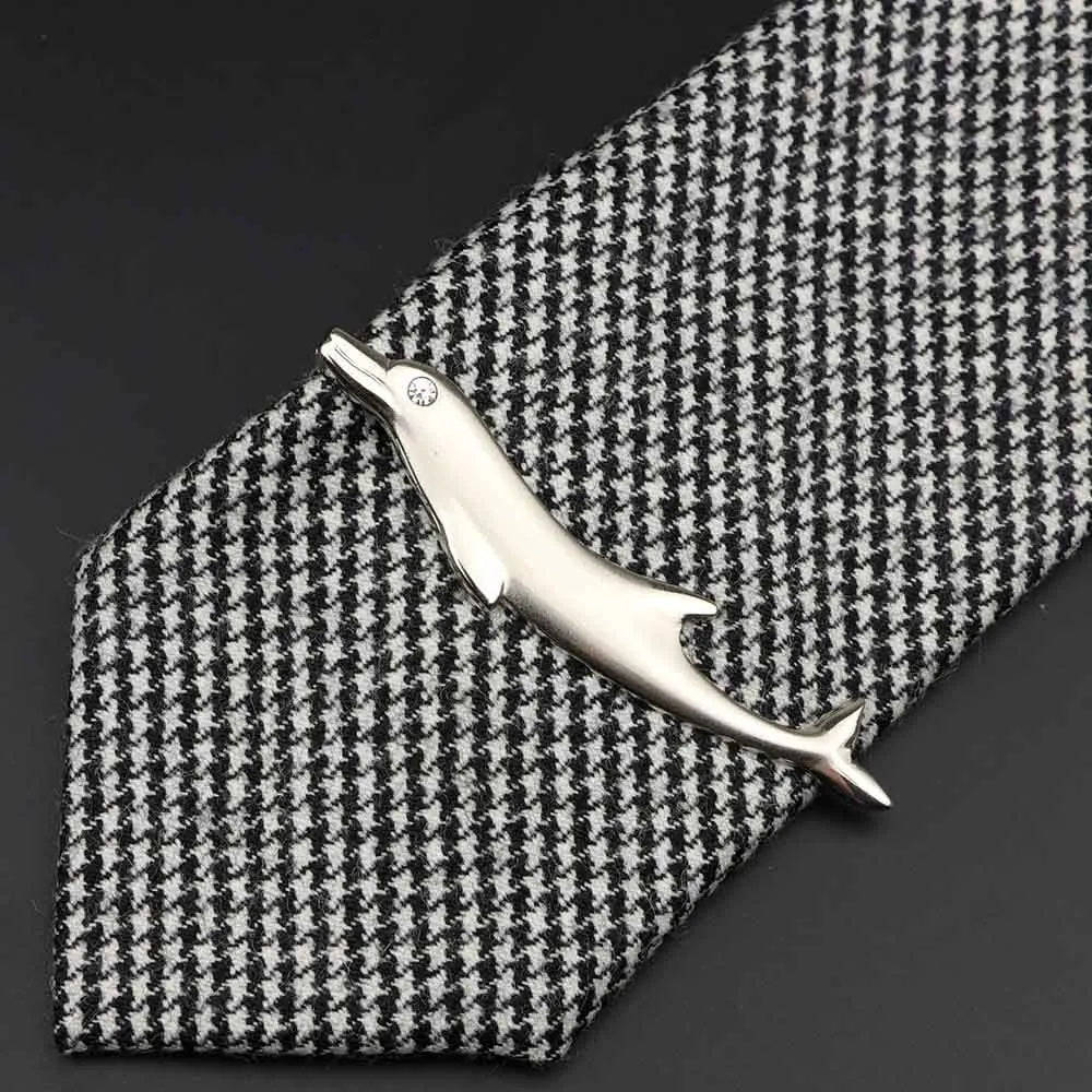Men’s Stainless Steel Tie Clip - Car Airplane Fork Spoon Shape Necktie Pin Gift Accessory