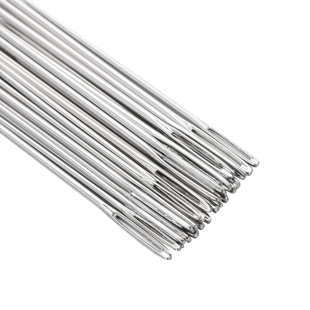 29PCS Large Eye Sewing Needle Set – Stainless Steel Hand Needles Kit for Cross Stitch, Embroidery & DIY Craft Sewing Tools