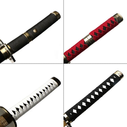 3-Piece Roronoa Zoro Katana Set – 104cm Handmade Anime Cosplay Swords (Shusui, Enma, Kitetsu) with Free Holder & Belt
