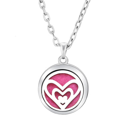 Stainless Steel Tree of Life Aromatherapy Necklace – Essential Oil Diffuser Pendant for Women