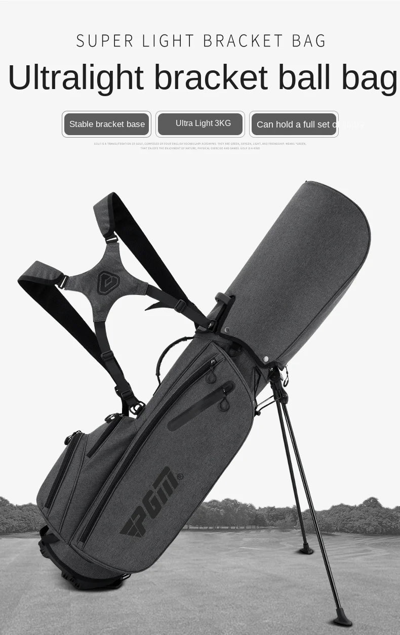 PGM Men's Ultra Lightweight Stable Golf Holder Bag QB092