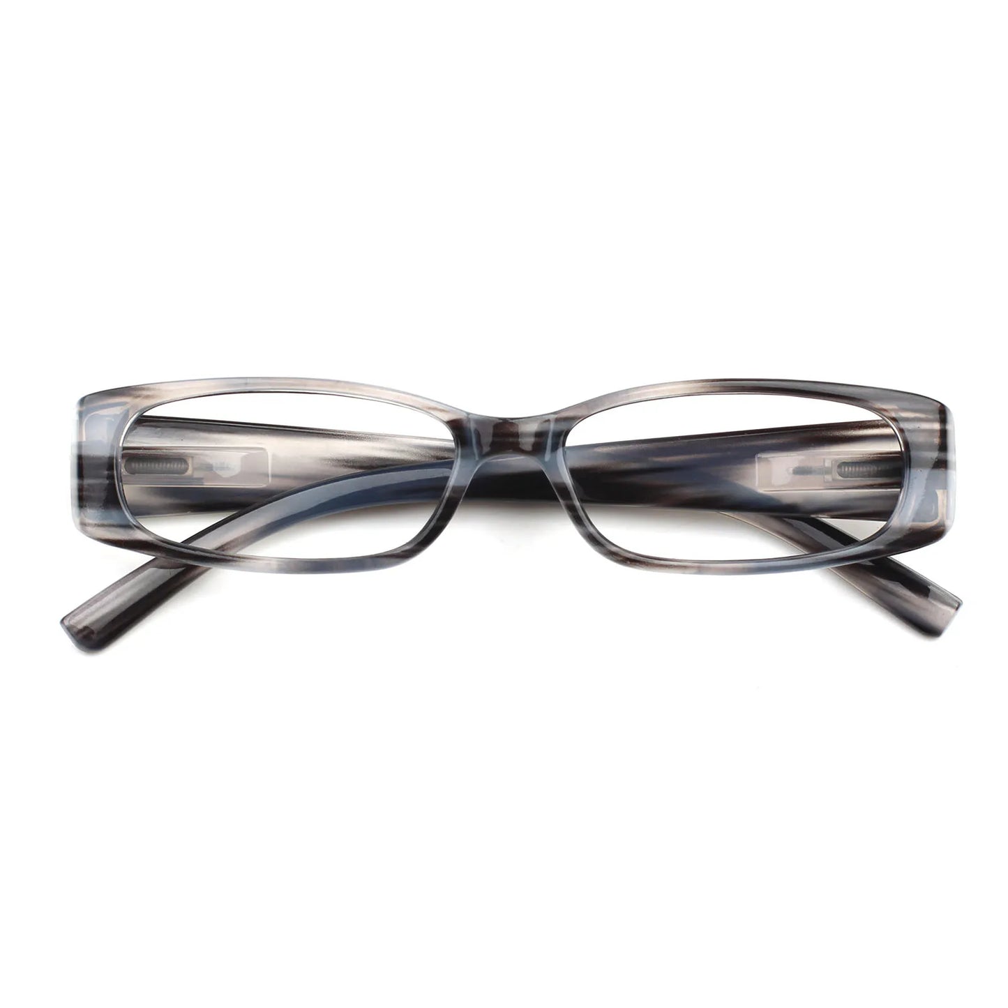 Stylish Small Frame Reading Glasses - Spring Hinge Readers for Men & Women in 6 Color Options