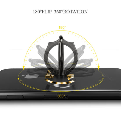 Oatsbasf Bat Finger Ring Phone Holder – 360° Rotating Metal Desktop Mobile Stand for iPhone, Xiaomi & All Smartphones Grip Mount Stand