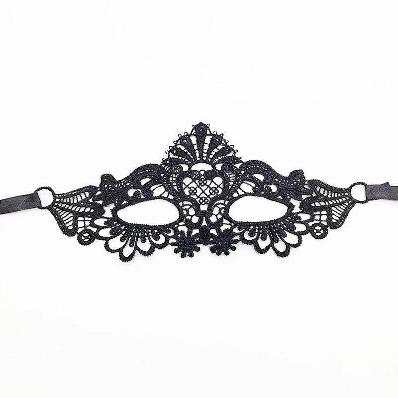 Sexy Lace Eye Mask for Women — Venetian Masquerade, Halloween & Carnival Half-Face Cosplay Party Mask