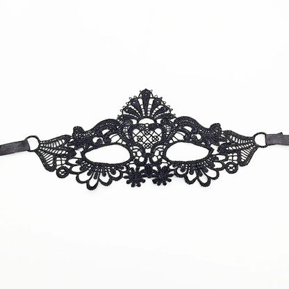 Sexy Lace Eye Mask for Women — Venetian Masquerade, Halloween & Carnival Half-Face Cosplay Party Mask
