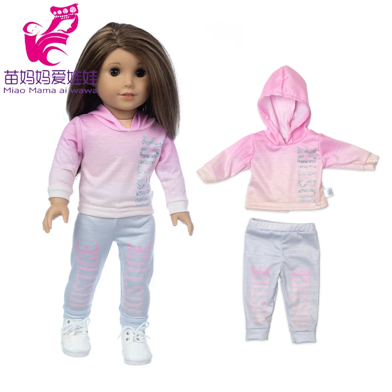 18-Inch Girl Doll Winter Coat — 43cm Baby Doll Jacket Outfit for Dressing