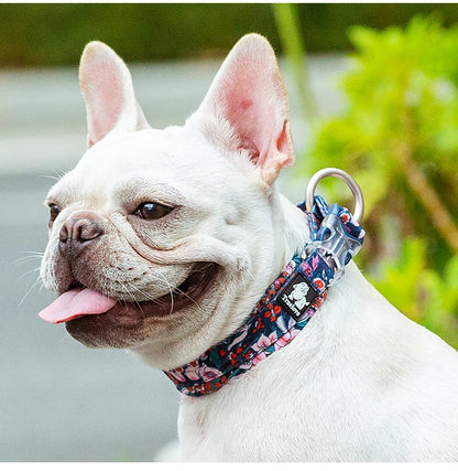Truelove Floral Pet Collar – Padded Comfort Cushion, Camouflage Design for Small, Medium & Large Dogs, Outdoor Running Collar TLC5273