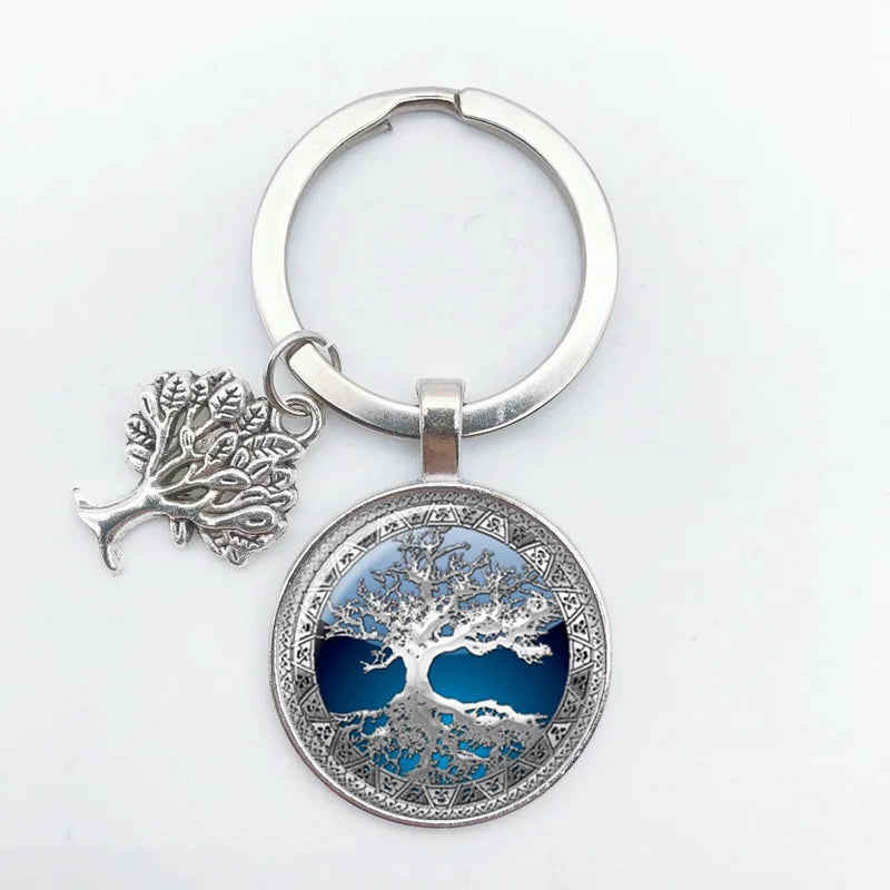 Tree of Life Keychain – Vintage Handmade Fashion Key Ring Jewelry Gift for Men & Women Party & Everyday Use Accessories