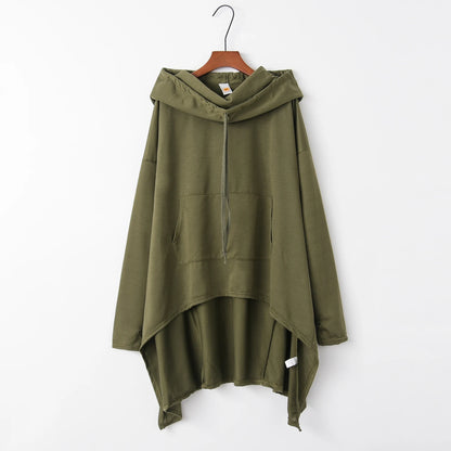 Fashion Trends European-Style Long Hoodie – New Solid Color Casual Pullover