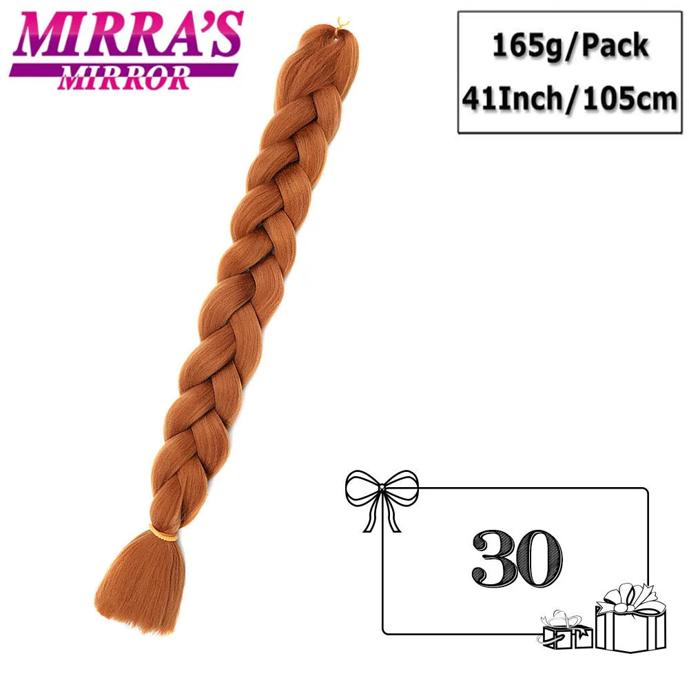 41" Jumbo Braiding Hair Extensions – Purple, Pink & Blue Ombre Synthetic Hair for Box Braids, Wholesale Support