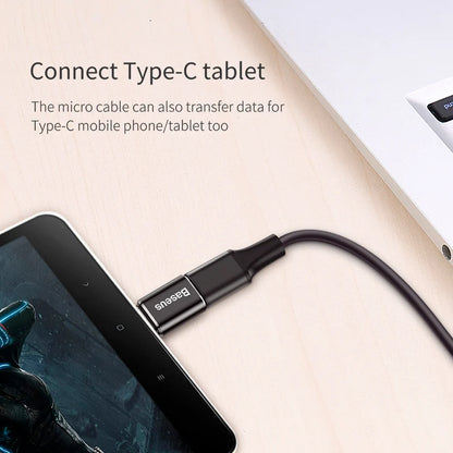 Baseus USB to Type-C OTG Adapter – USB-C Male to Micro USB Female Converter for MacBook, Samsung S20, USBC OTG Connector