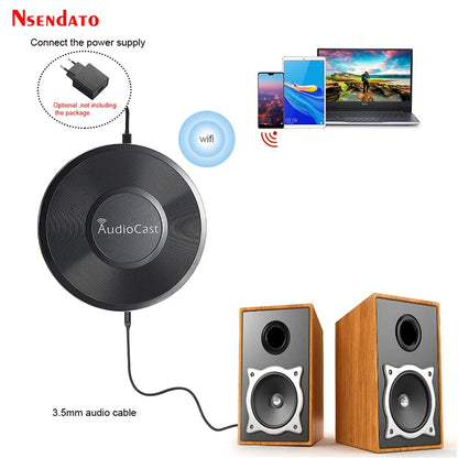 M5 AudioCast Airplay Wireless Music Receiver – 2.4G WIFI HiFi Speaker Adapter for DLNA, Spotify & Audio Streaming