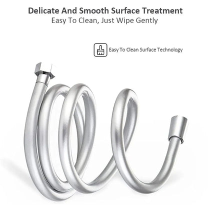 1/1.5/2M PVC Handheld Shower Hose — Flexible, Anti-Kink, Explosion-Proof Bathroom Faucet Extension Tube