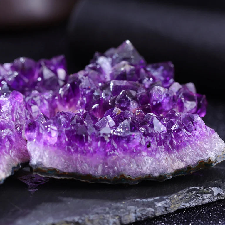 Amethyst Geode Crystal Wand — 10-70g Natural Quartz Stone Point for Energy Healing & Home Décor (30-50mm)