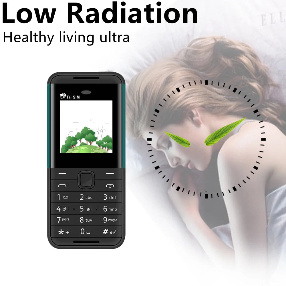 SERVO BM5310 Mini Mobile Phone — 3 SIM, 3-Standby, Auto Call Recorder, Bluetooth, Speed Dial, Magic Voice, 1.3" Display