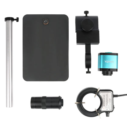 4K 48MP HDMI USB Industrial Microscope Camera – 1-130X/150X/180X Zoom C Lens for Soldering & Repair