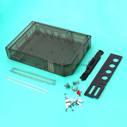 TRN Black Full Case Cover for Wii – Transparent Housing Shell with Buttons for Nintendo Wii Game Console