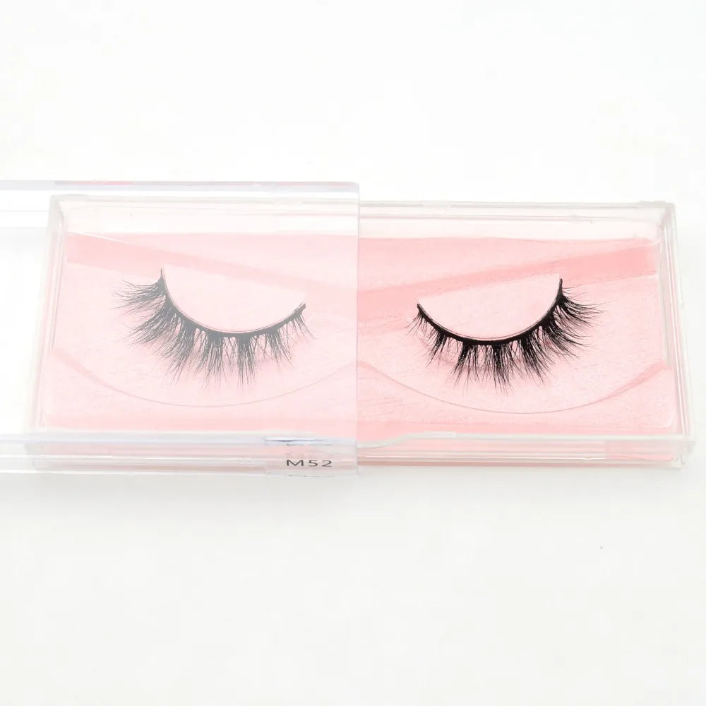 Visofree 3D Mink Eyelashes – Thick Handmade Full Strip Cruelty-Free False Lashes for Makeup M56