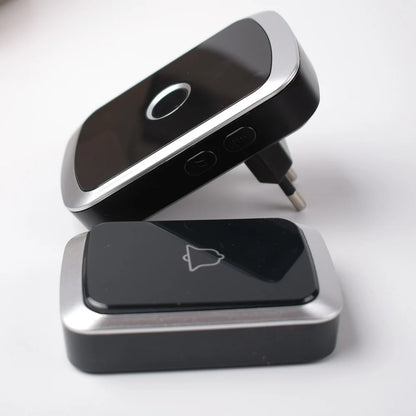 Waterproof Wireless Doorbell — AC 100V-240V EU Plug, Smart Remote Control, Battery Included, Plug & Play