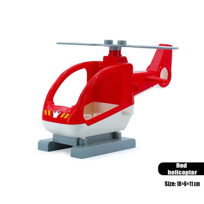 New Large Building Blocks Toys – Cartoon Princess Carriage, Car & Airplane Vehicle Models, Big Bricks Gift for Kids