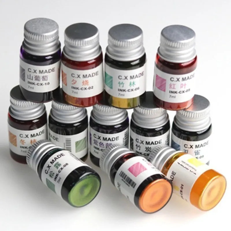 20ml Colorful Liquid Ink Refill — Smooth Bright Comics Ink for Office, School & Stationery Use (No Pen Included)