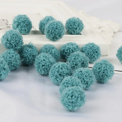 10Pcs Soft Pompom Balls 15/20mm - Fluffy Plush Craft Furballs for DIY Sewing, Home Decor & Christmas Tree Decoration